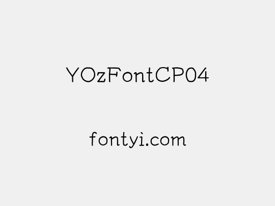 YOzFontCP04