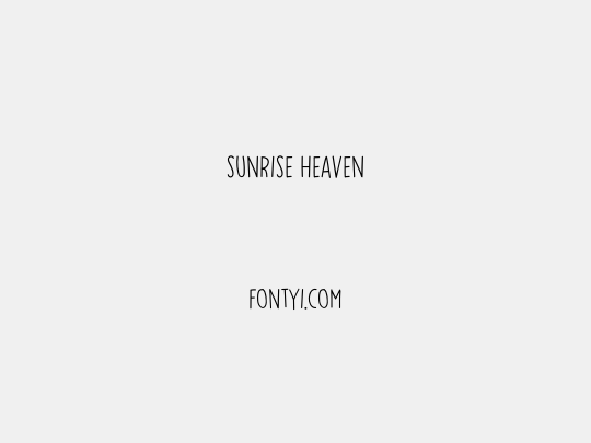 Sunrise Heaven