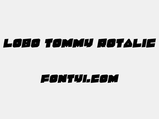 Lobo Tommy Rotalic
