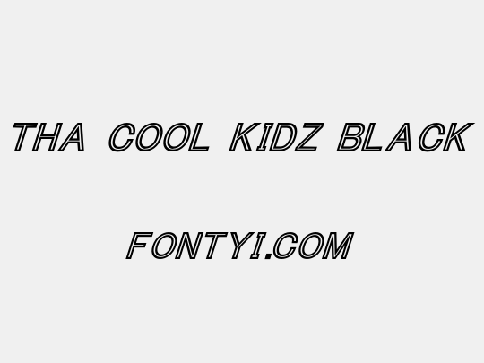 Tha Cool Kidz Black