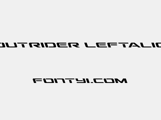 Outrider Leftalic