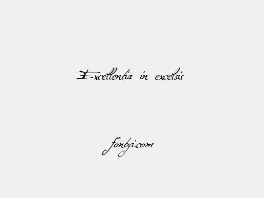 Excellentia in excelsis