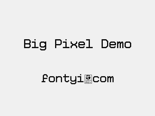 Big Pixel Demo