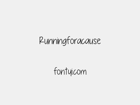 Runningforacause