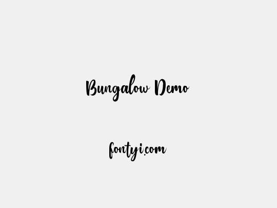 Bungalow Demo