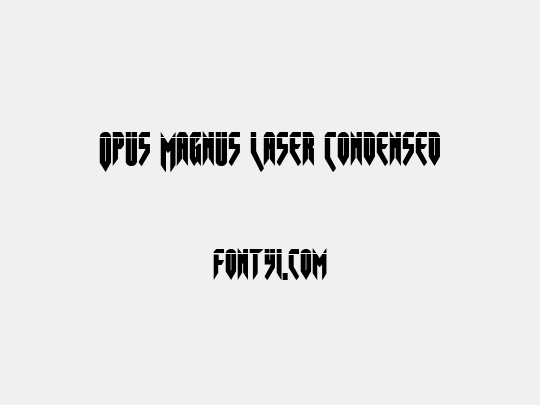 Opus Magnus Laser Condensed