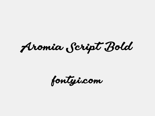 Aromia Script Bold
