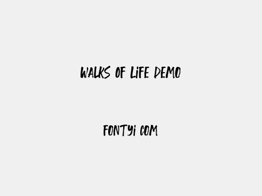 Walks Of Life Demo