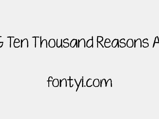 KG Ten Thousand Reasons Alt
