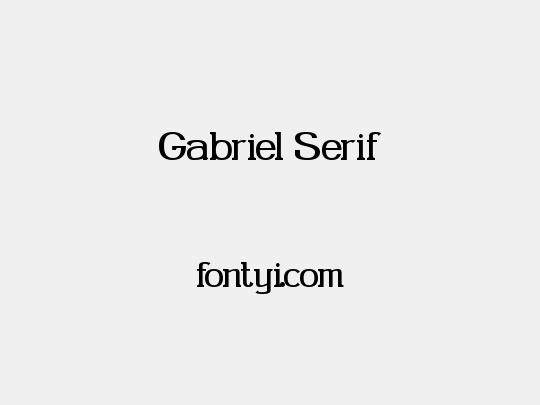 Gabriel Serif