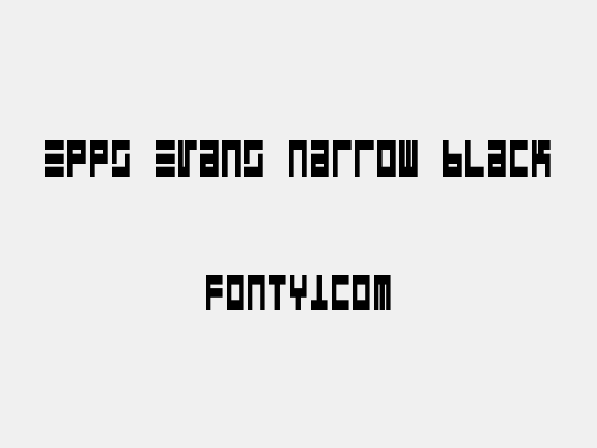 Epps Evans Narrow Black