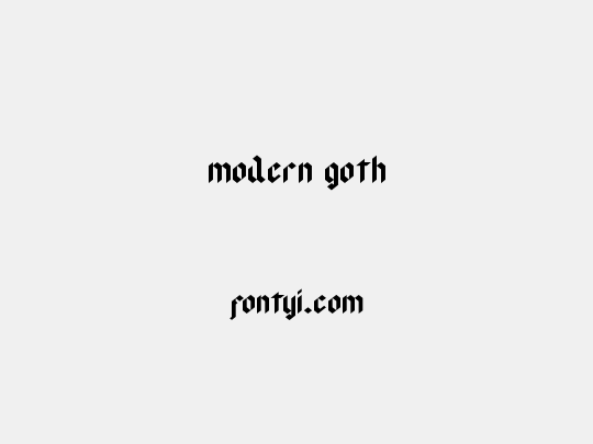 modern goth