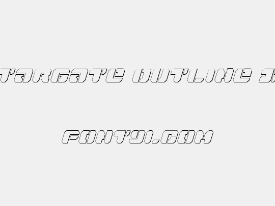 Dan Stargate Outline Italic