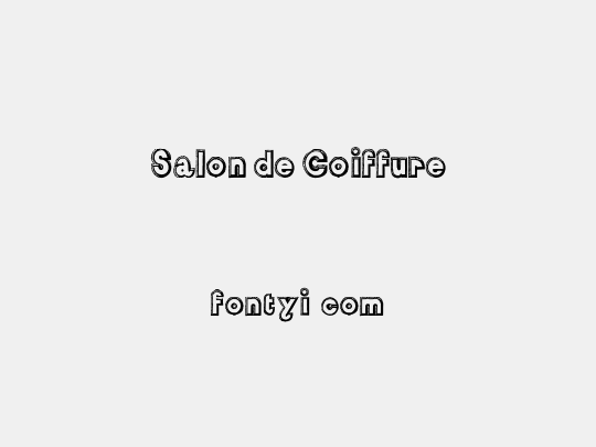 Salon de Coiffure