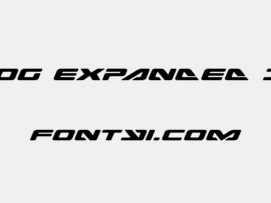 Sea-Dog Expanded Italic