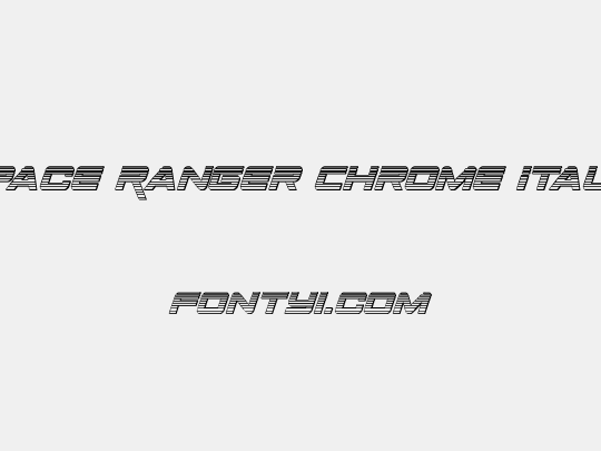 Space Ranger Chrome Italic