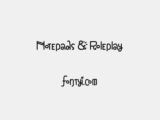 Notepads & Roleplay