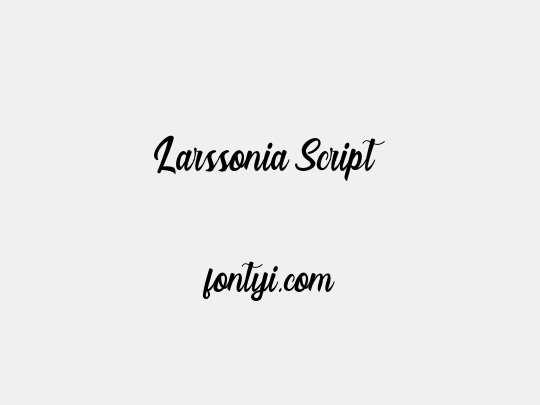 Larssonia Script