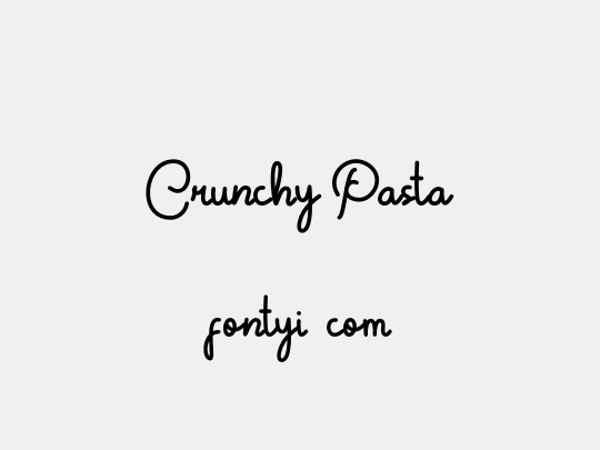 Crunchy Pasta