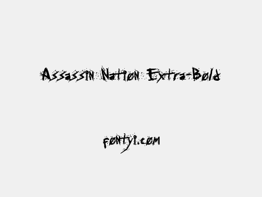 Assassin Nation Extra-Bold