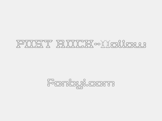 POST ROCK-Hollow