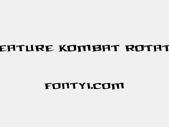 Kreature Kombat Rotated