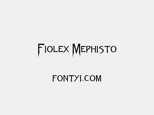 Fiolex Mephisto