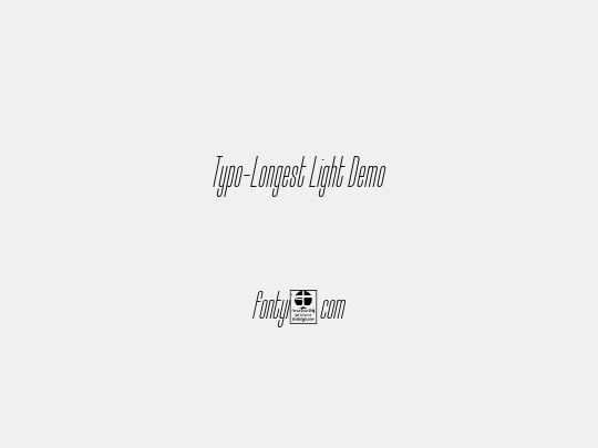 Typo-Longest Light Demo