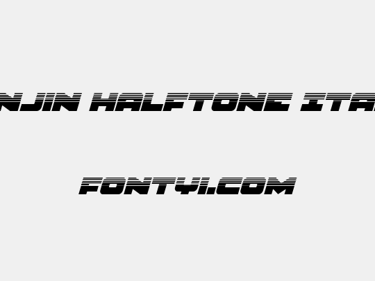 Banjin Halftone Italic