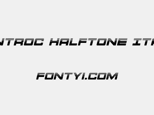Montroc Halftone Italic