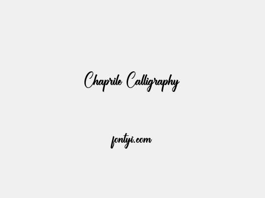 Chaprile Calligraphy