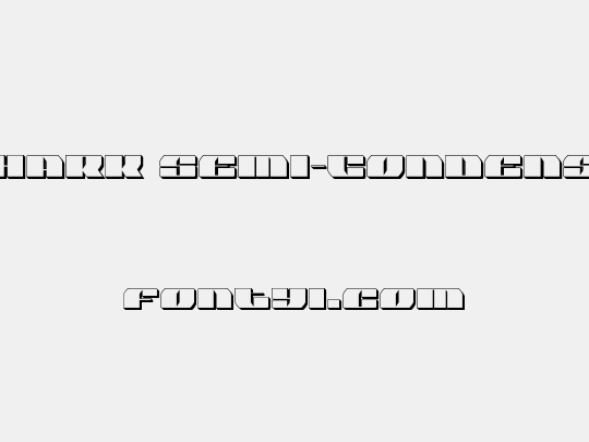 Joy Shark Semi-Condensed 3D