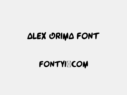 Alex Grima Font