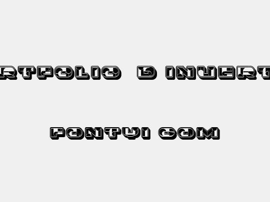 Portfolio 3D Inverted