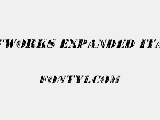 Wetworks Expanded Italic