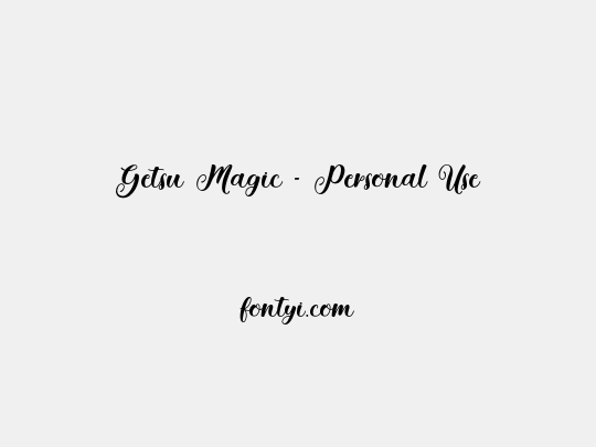 Getsu Magic - Personal Use