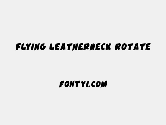 Flying Leatherneck Rotate