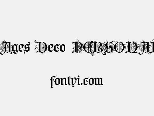 Middle Ages Deco PERSONAL USE