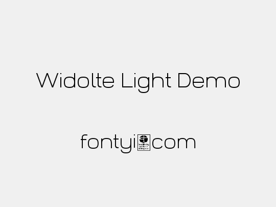 Widolte Light Demo