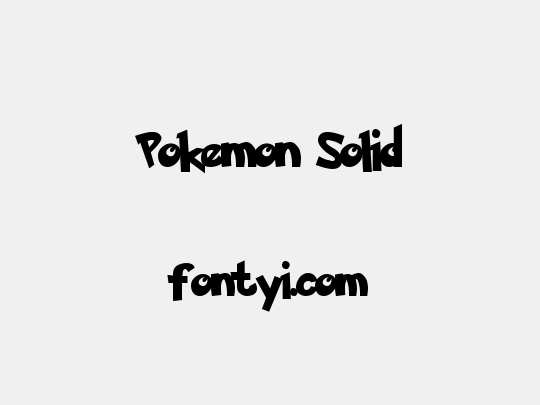 Pokemon Solid