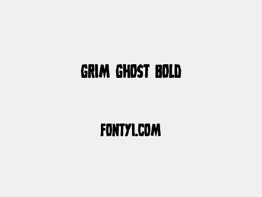 Grim Ghost Bold