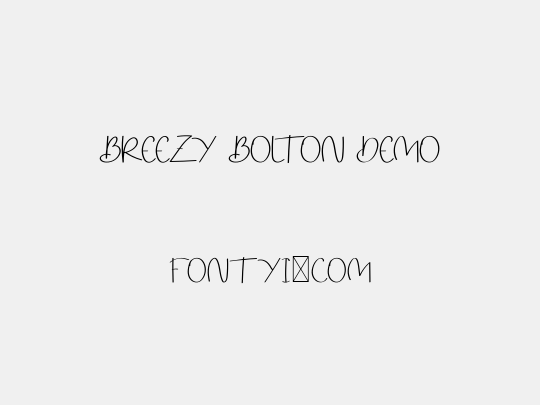 Breezy Bolton DEMO
