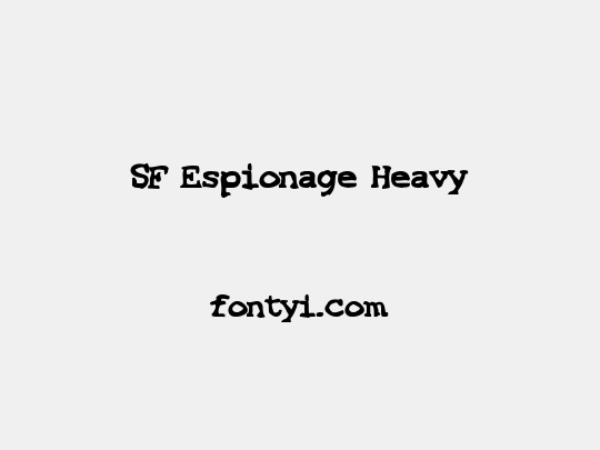 SF Espionage Heavy