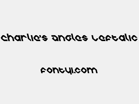 Charlie's Angles Leftalic