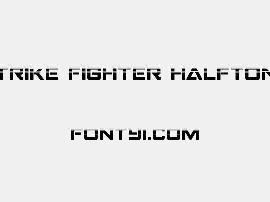 Strike Fighter Halftone