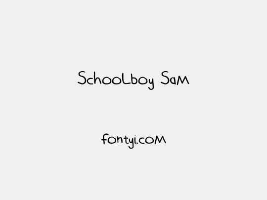 Schoolboy Sam