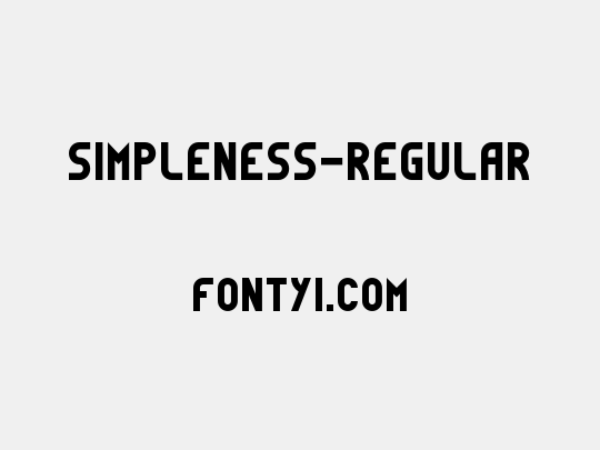 Simpleness-Regular