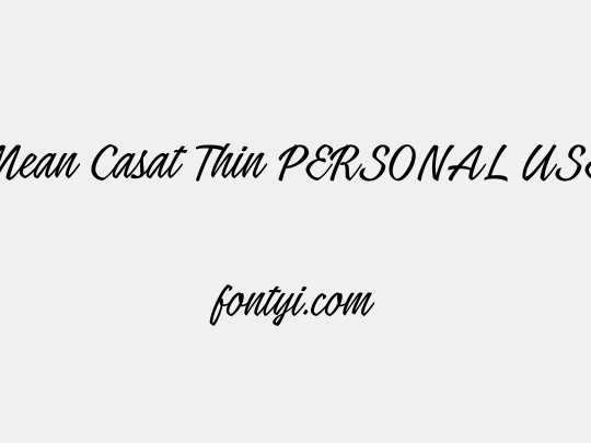 Mean Casat Thin PERSONAL USE
