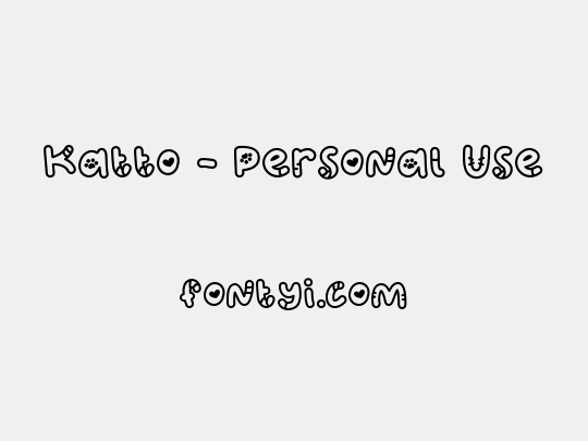 Katto - Personal Use