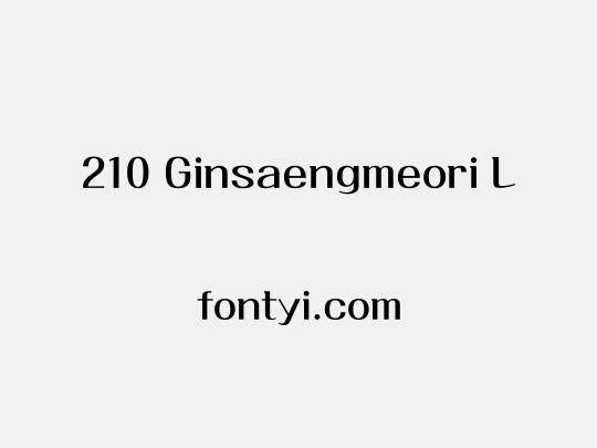 210 Ginsaengmeori L